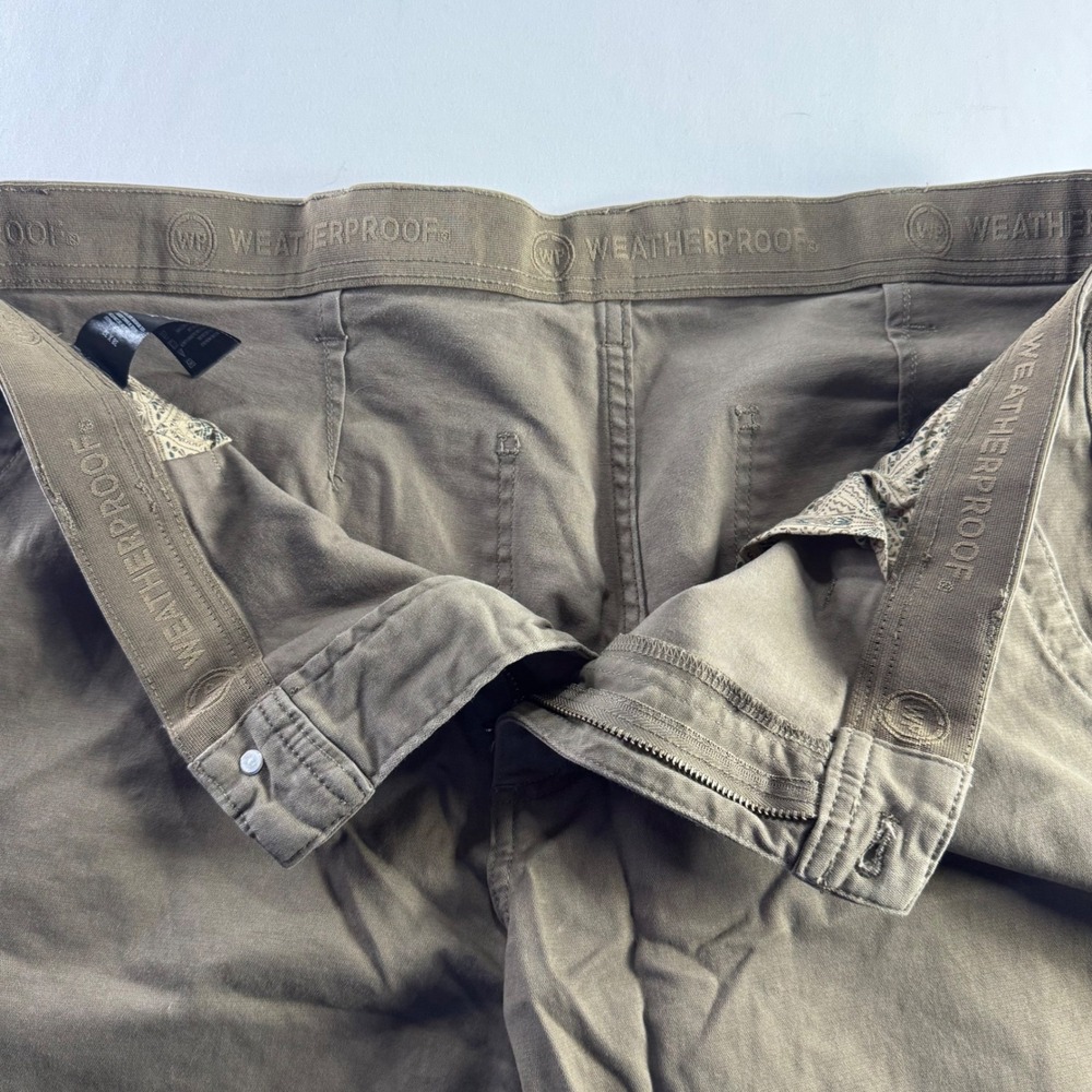 Weatherproof Mens Utility Pants Walnut Brown Stretch 38x32 W3F492SC - Picture 5 of 5
